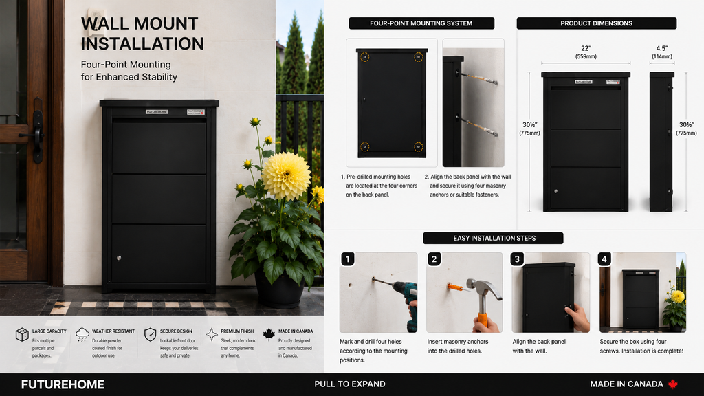 Futurehome Parcel mailbox -standard Edition