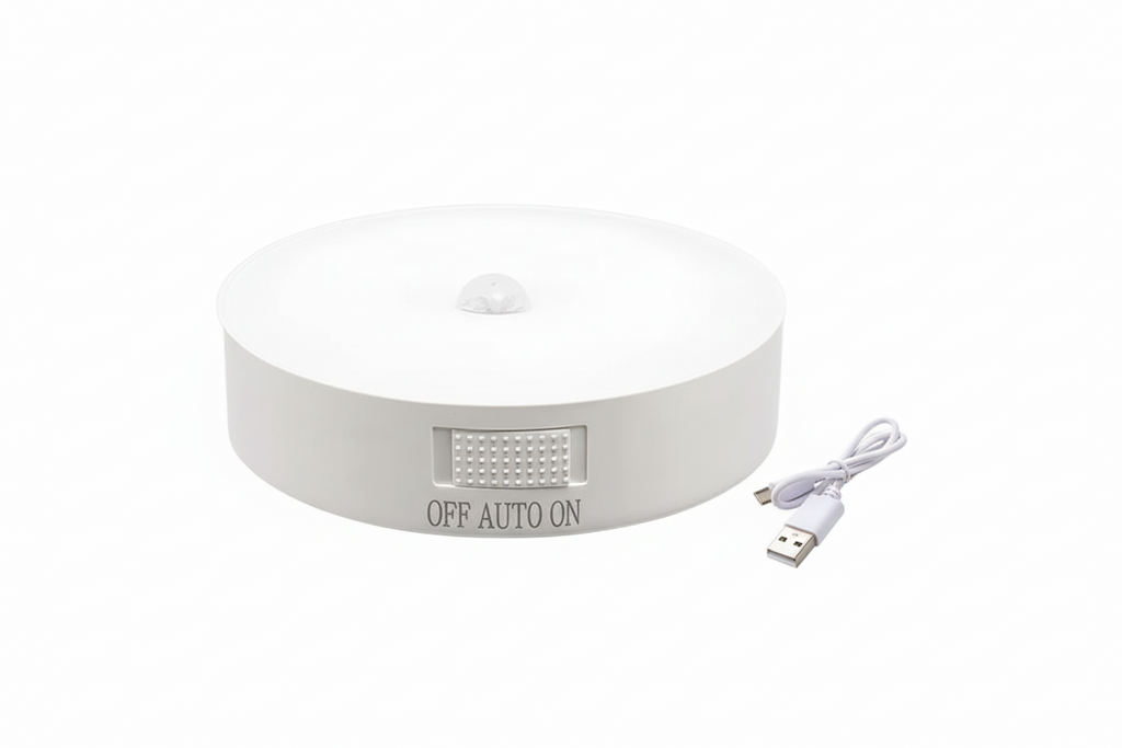 Motion Sensor Night Light – USB Rechargeable, 8 LED, 40+ Day Battery