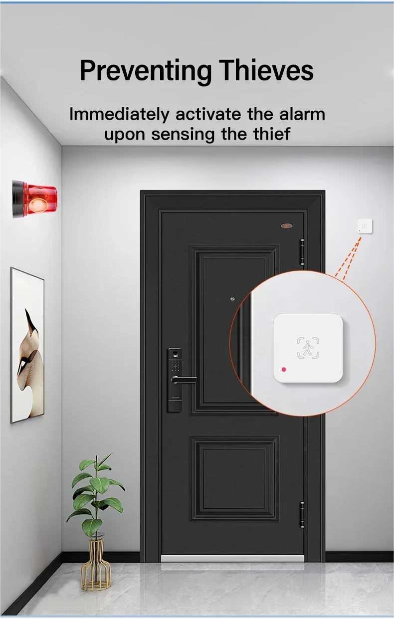 Radar Presence Sensor – Human Detection, Light Sensing, Smart Home