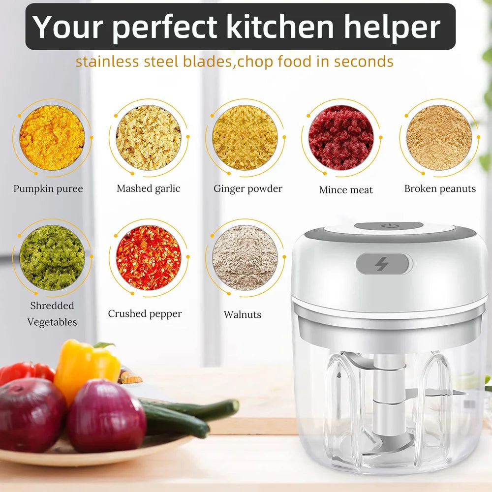 Multifunctional Vegetable Chopper with 7 Interchangeable Blades – Manual Food Slicer, Grater & Shredder