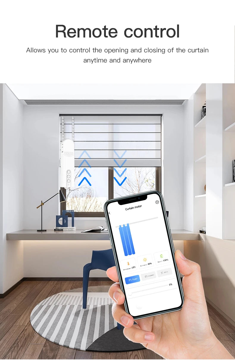 Zigbee Smart Blind Motor – Alexa & Google Home, Remote Control