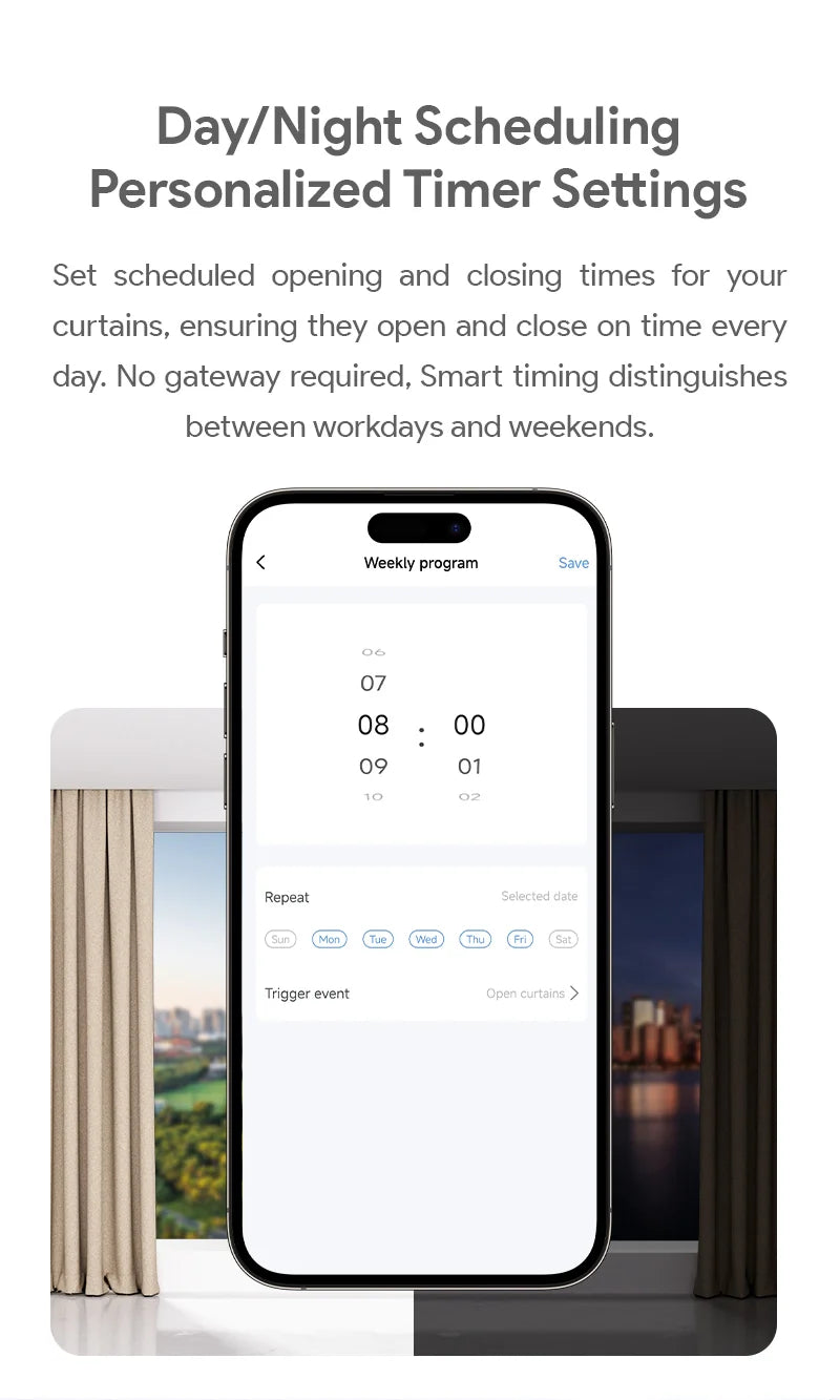 Tuya Smart Curtain Motor – Bluetooth & Zigbee, Siri, Alexa & Google