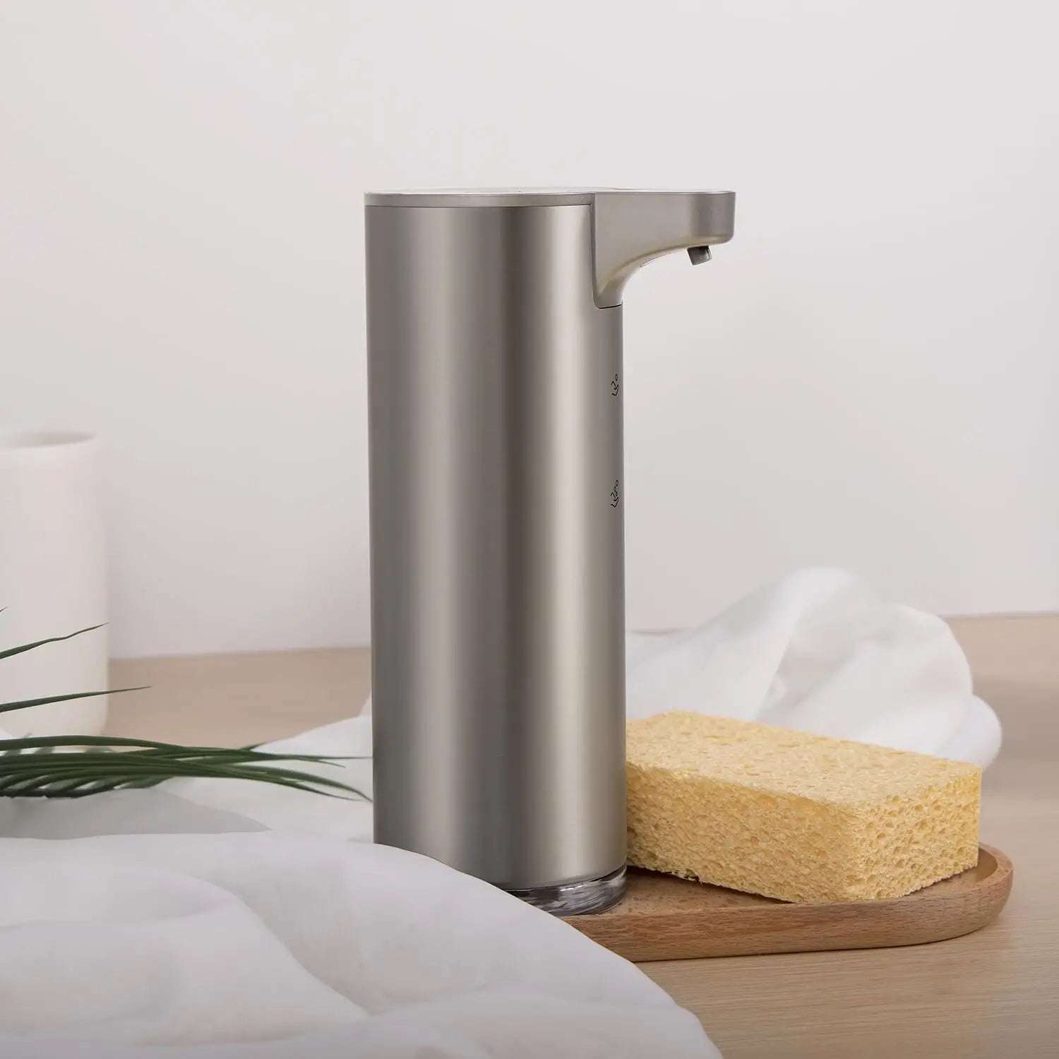 Automatic Soap Dispenser with LED Light – Touchless Stainless Steel Sensor Pump