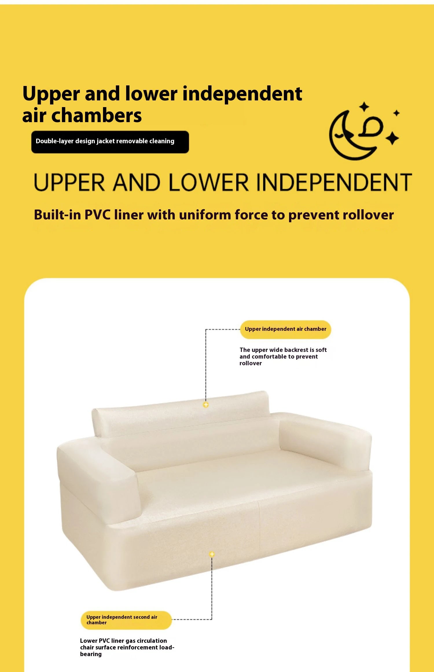 Lohas Camping Inflatable Air Sofa – Portable Waterproof Lazy Sofa for Camping, Picnic & Outdoor Relaxation