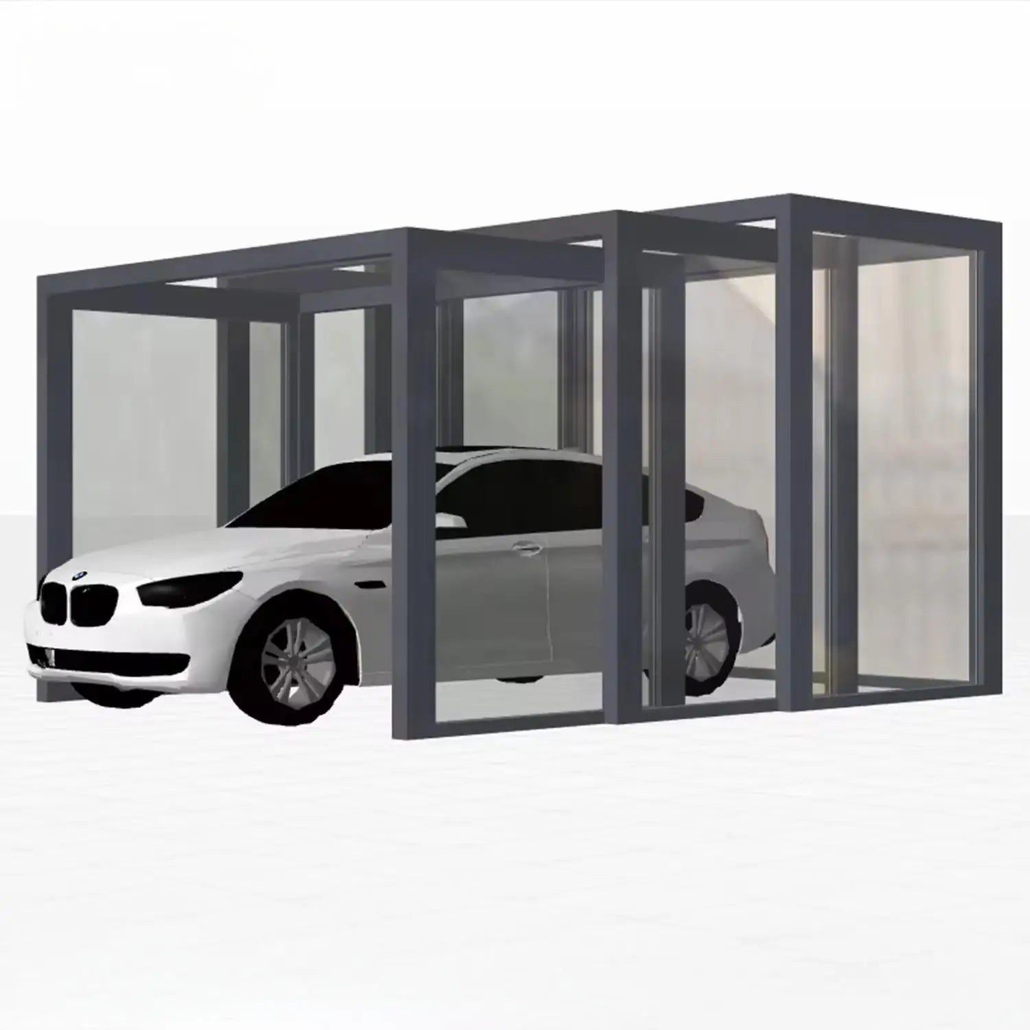 Mobile Foldable Electric Retractable Carport - Smart Automatic Sunroom Glass House & Garage Awning