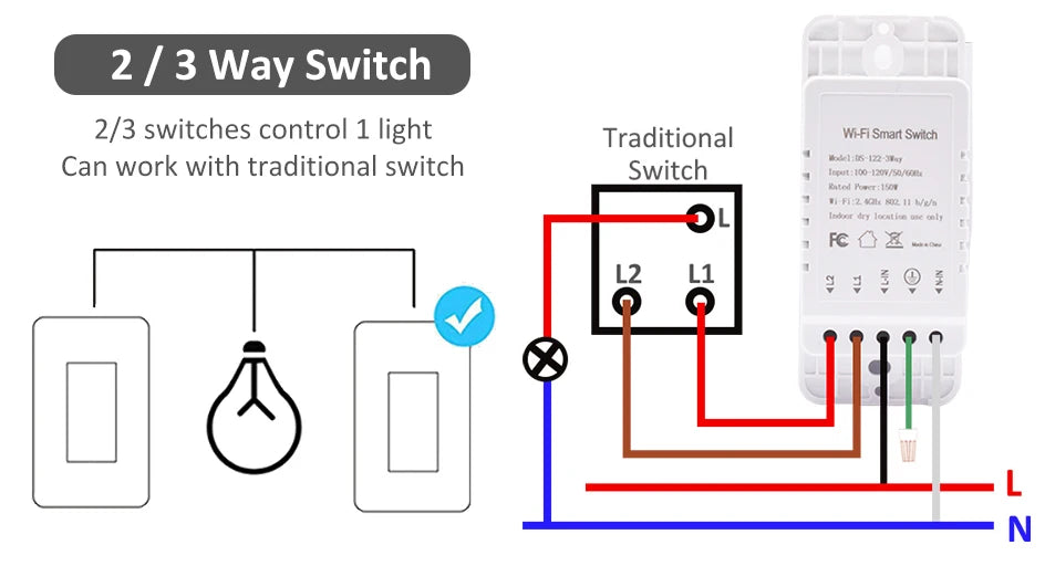 Tuya Zigbee Smart Wall Switch – 1/2/3/4 Gang, Alexa & Google, US Standard