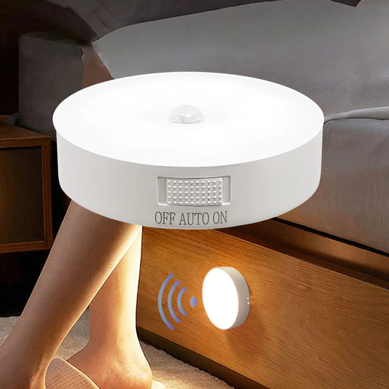 Motion Sensor Night Light – USB Rechargeable, 8 LED, 40+ Day Battery