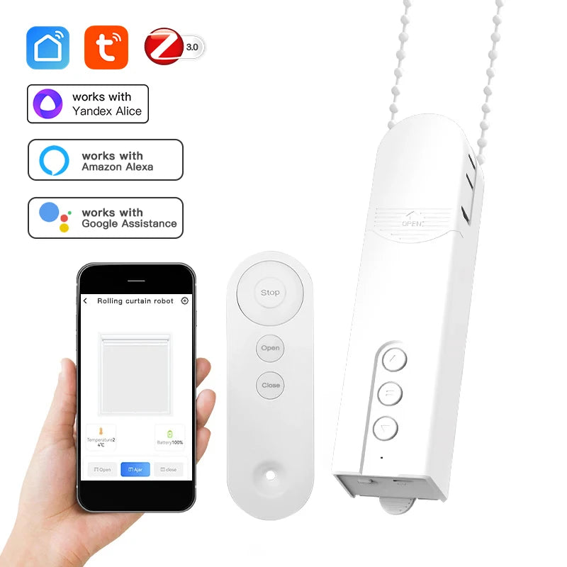Zigbee Smart Blind Motor – Alexa & Google Home, Remote Control