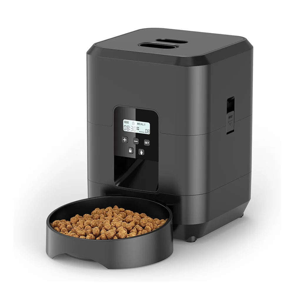 Smart Automatic Pet Feeder – Timed Quantitative Cat & Dog Food Dispenser, 50-200g Portion Control, WiFi & Button Models, USB Powered Slow Feeder Bowl