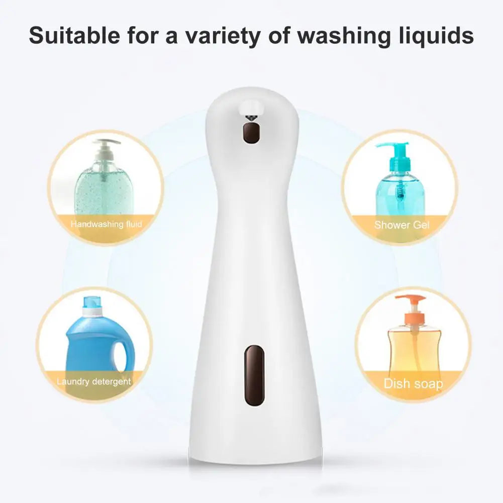Touchless Soap Dispenser – 200ml Auto Sensor, IPX6 Waterproof, Battery Powered