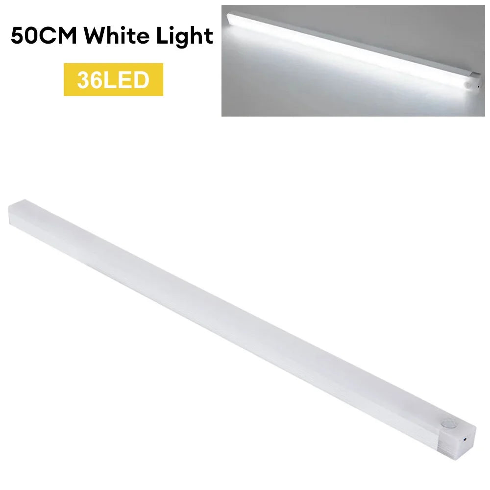 LED Motion Sensor Night Light – USB-C Rechargeable Wireless Cabinet Light, 3 Modes, Magnetic Mount, Anti-Glare for Wardrobe, Kitchen, Stairs & Hallway