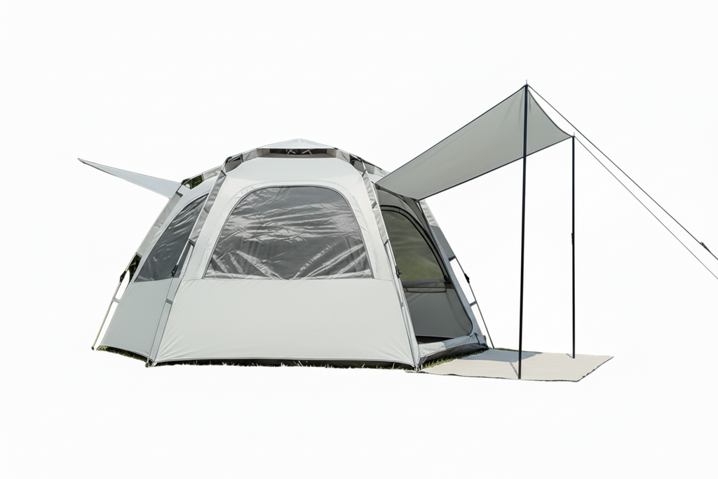 Pop-Up Camping Tent for 4-6 Person, Waterproof & Windproof Family Tent with Skylight, Quick Automatic Setup, Large Size | Pakicetus
