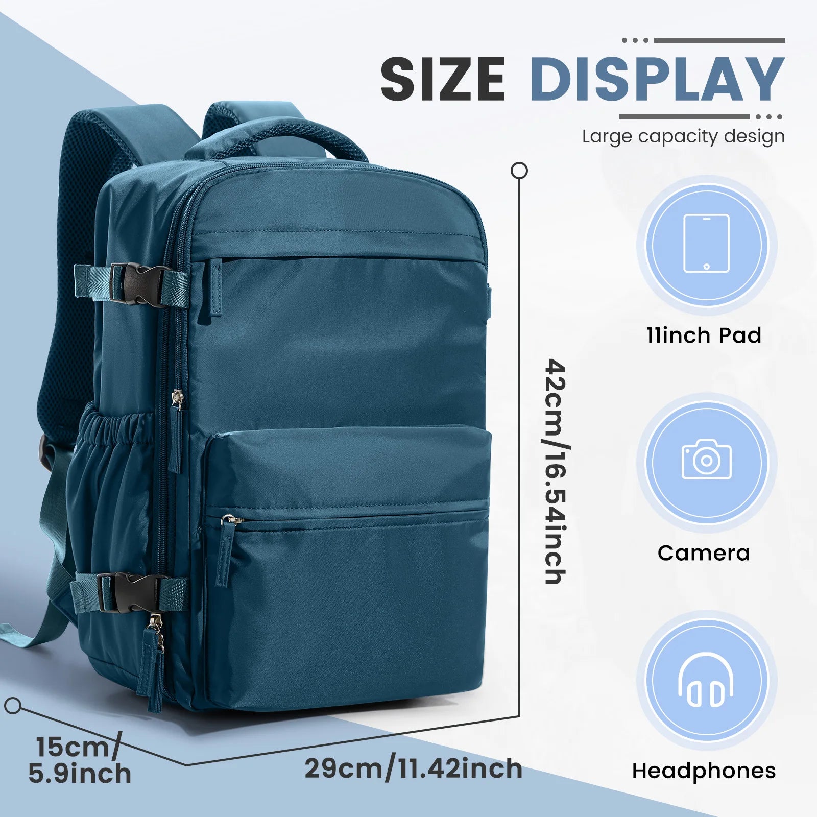 Air Vacuum Compression Backpack – Cabin-Approved Carry-On, Laptop Bag with Vacuum Clothing Storage (20–35L)