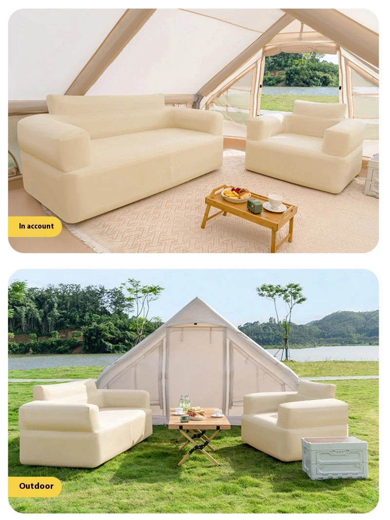 Lohas Camping Inflatable Air Sofa – Portable Waterproof Lazy Sofa for Camping, Picnic & Outdoor Relaxation