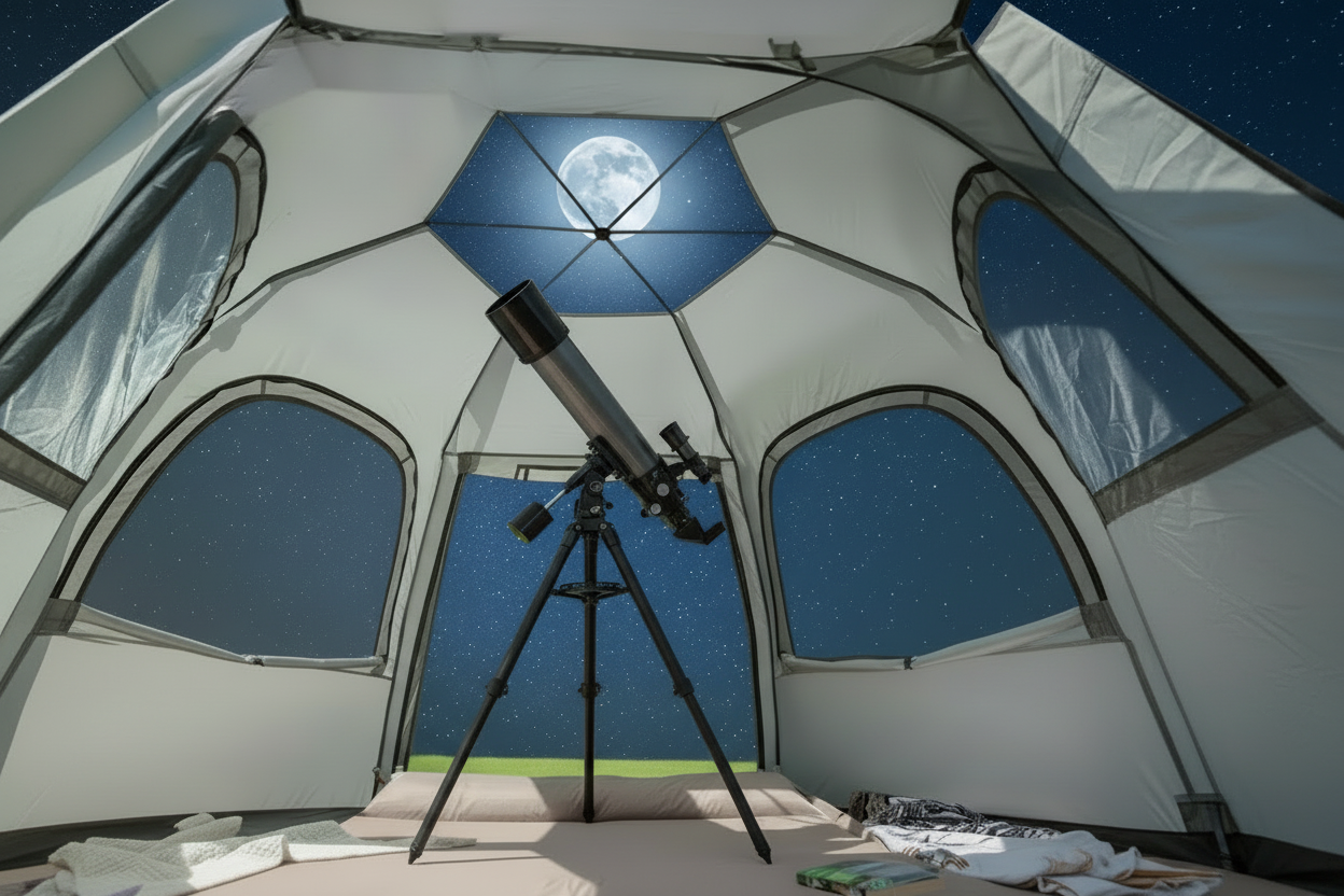 Pop-Up Camping Tent for 4-6 Person, Waterproof & Windproof Family Tent with Skylight, Quick Automatic Setup, Large Size | Pakicetus