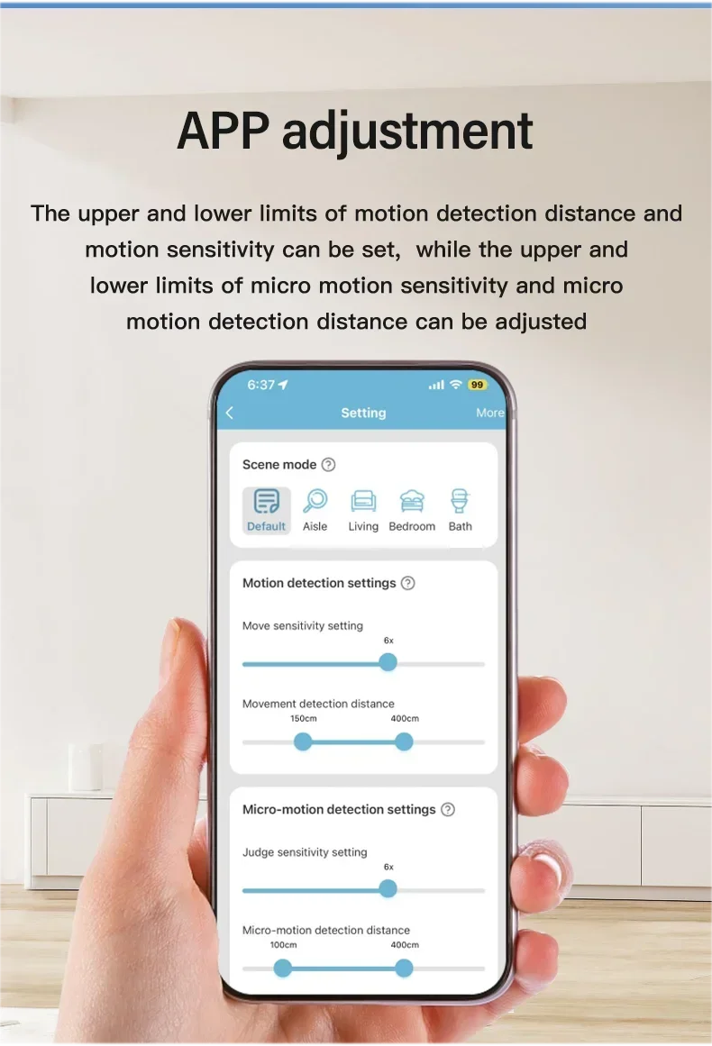 Radar Presence Sensor – Human Detection, Light Sensing, Smart Home