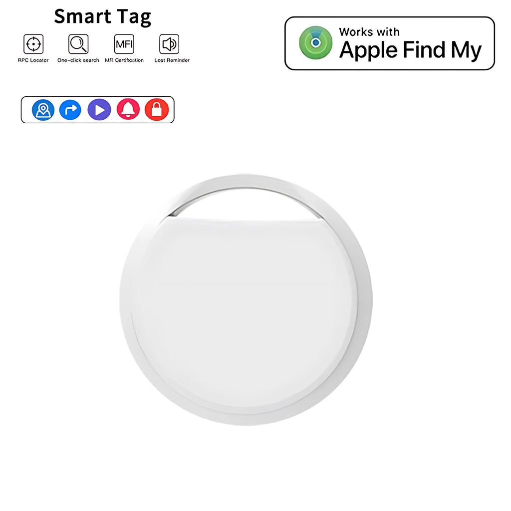Bluetooth Mini GPS Tracker – Works with Apple Find My App, MFi Certified, Anti-Lost Locator for Keys, Pets, Luggage, Wallet & Car, No Monthly Fee