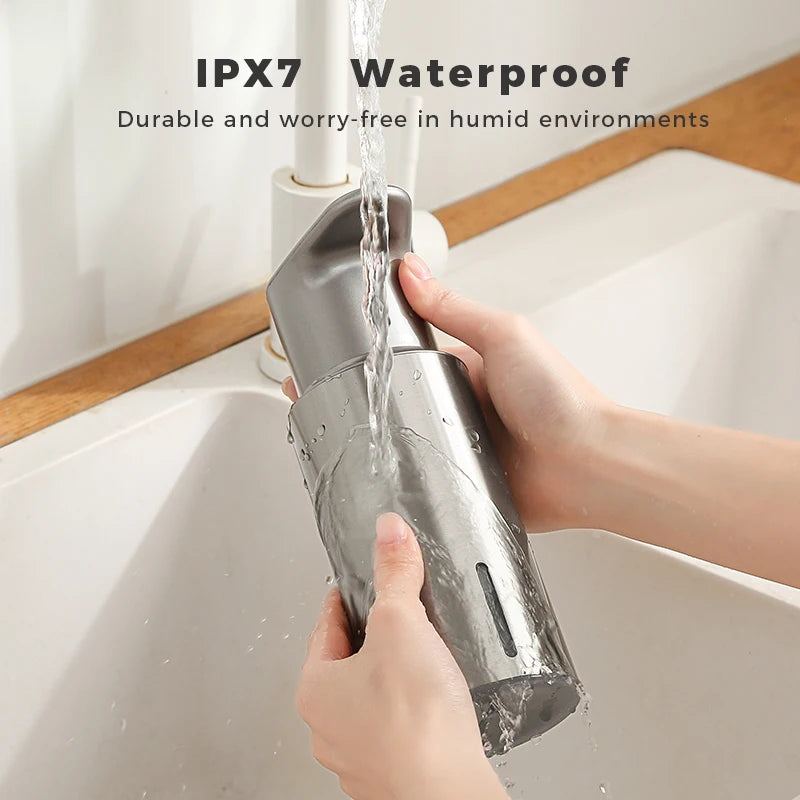 Automatic Soap Dispenser – 480ml 304 Stainless Steel, IPX7, Rechargeable