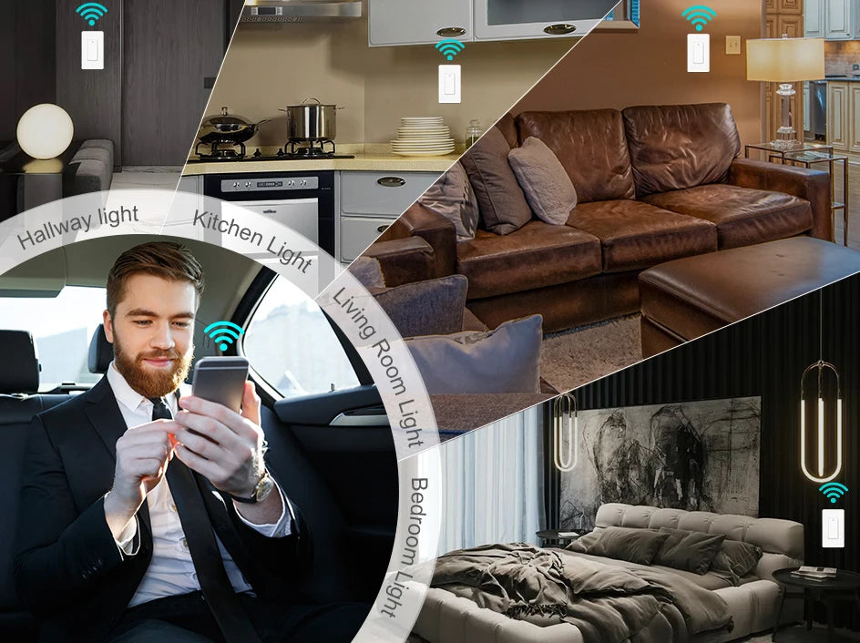 Tuya Zigbee Smart Wall Switch – 1/2/3/4 Gang, Alexa & Google, US Standard