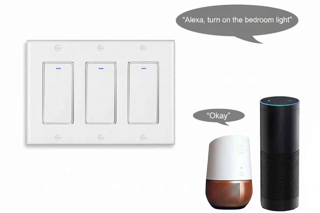 Tuya Zigbee Smart Wall Switch – 1/2/3/4 Gang, Alexa & Google, US Standard