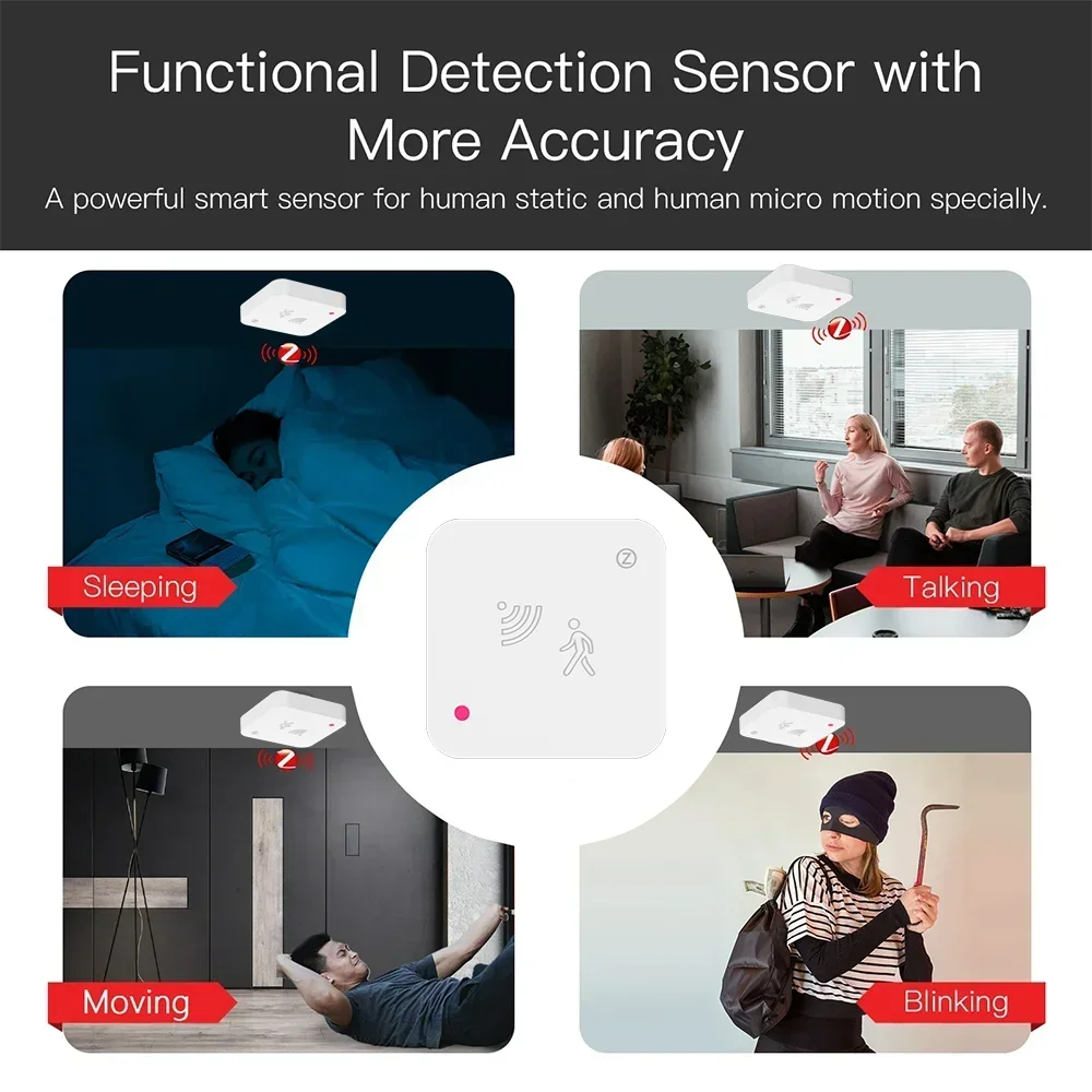 Radar Presence Sensor – Human Detection, Light Sensing, Smart Home