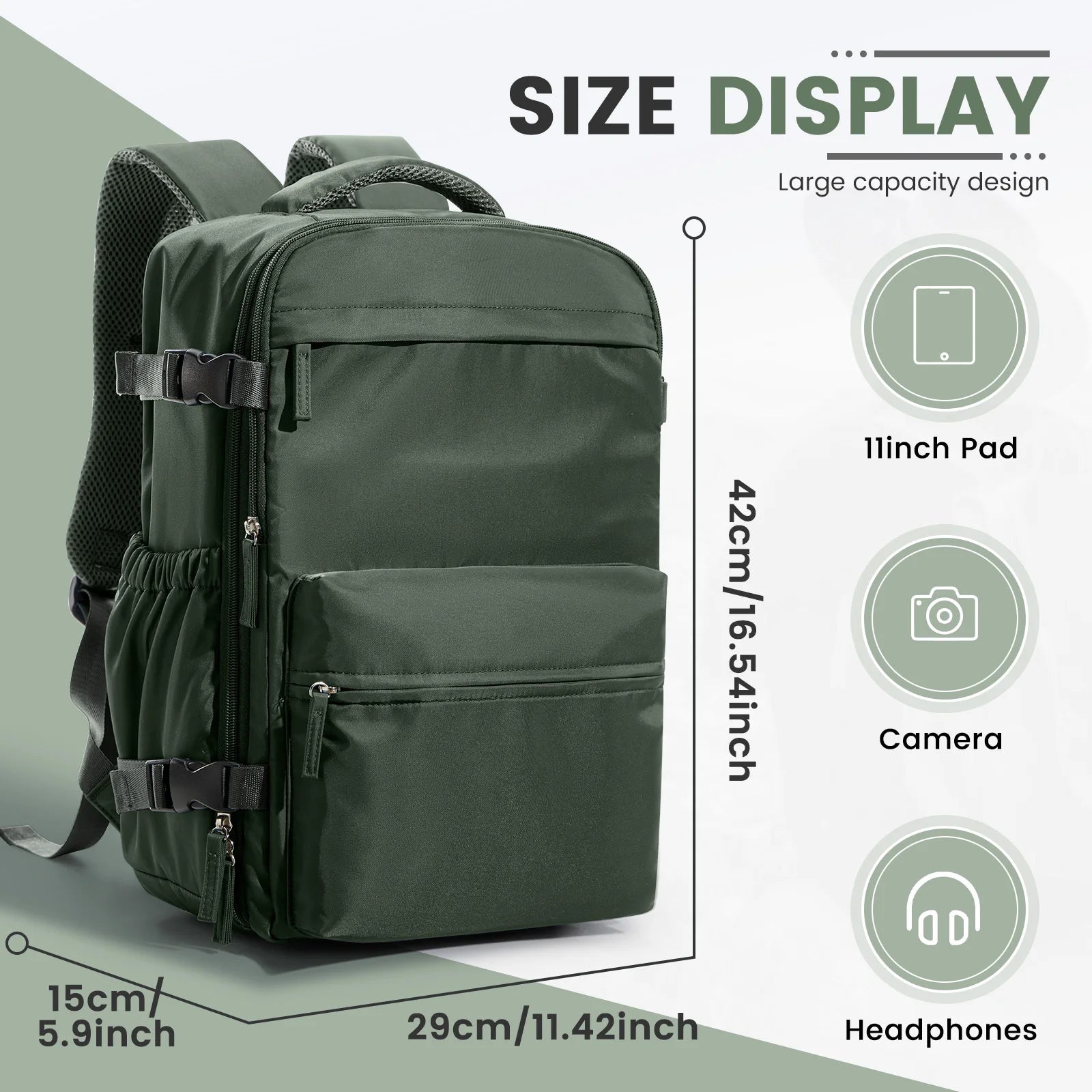 Air Vacuum Compression Backpack – Cabin-Approved Carry-On, Laptop Bag with Vacuum Clothing Storage (20–35L)