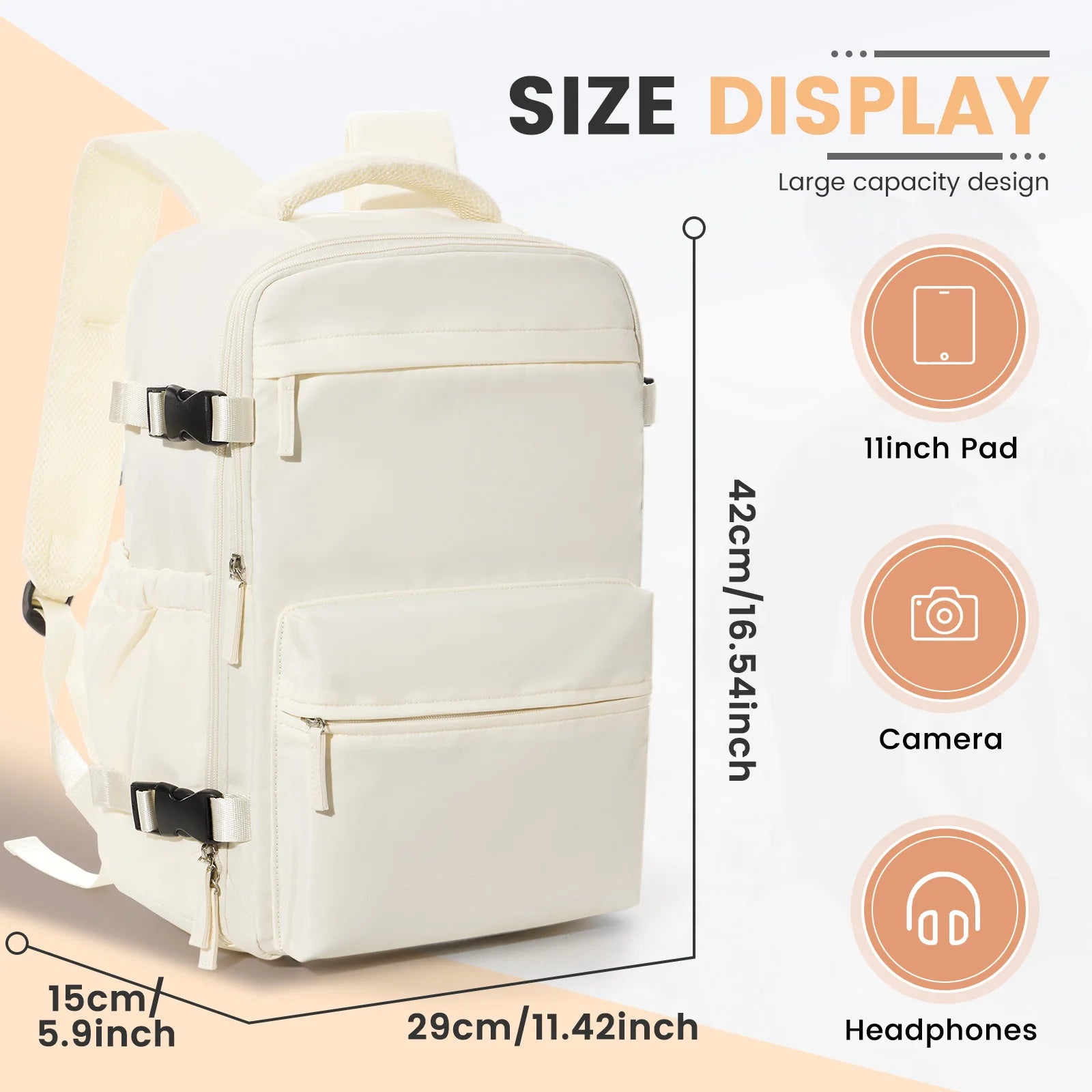 Air Vacuum Compression Backpack – Cabin-Approved Carry-On, Laptop Bag with Vacuum Clothing Storage (20–35L)