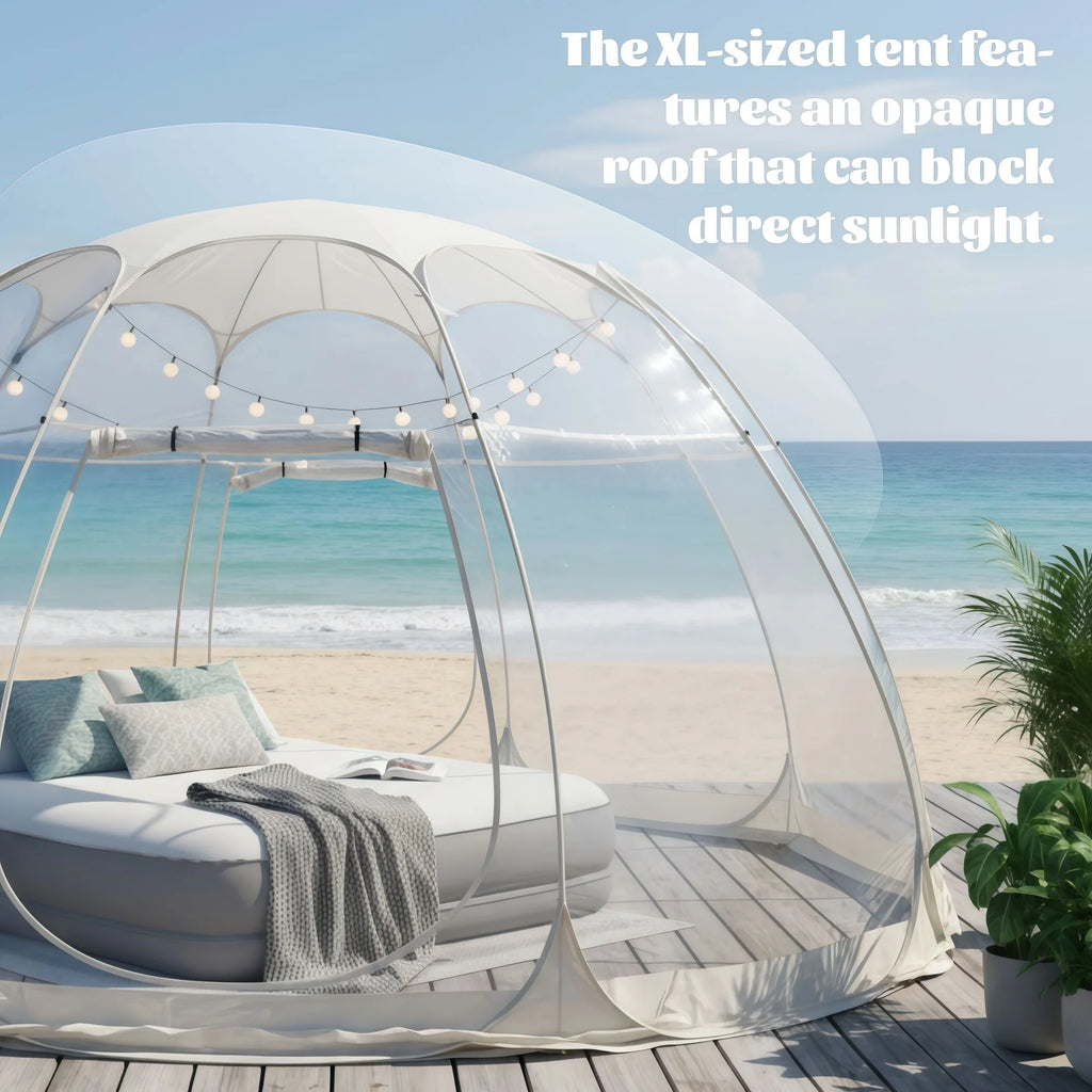 Large Quick-Set Bubble Tent Portable Outdoor Igloo Extreme Cold Resistant Winter Shelter for Camping And Backyard Use