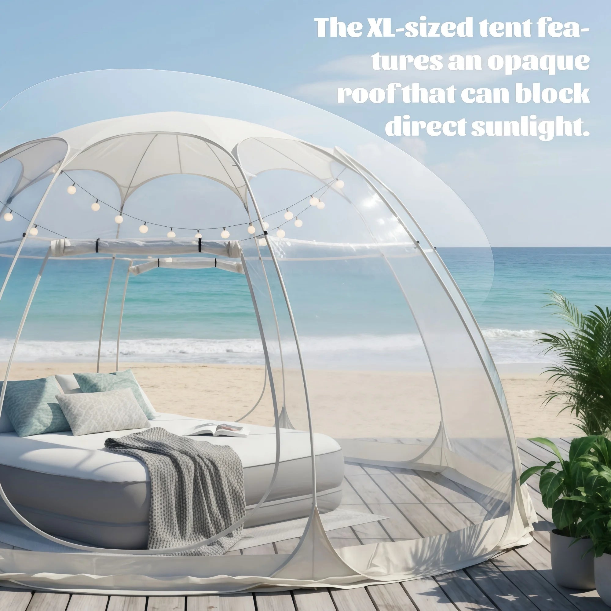 Large Quick-Set Bubble Tent Portable Outdoor Igloo Extreme Cold Resistant Winter Shelter for Camping And Backyard Use