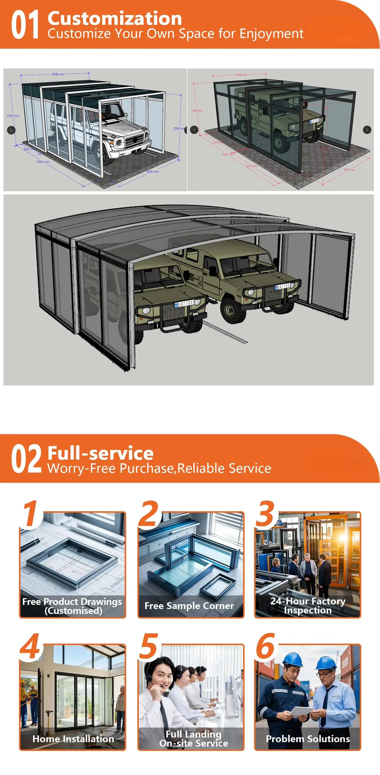 Mobile Foldable Electric Retractable Carport - Smart Automatic Sunroom Glass House & Garage Awning