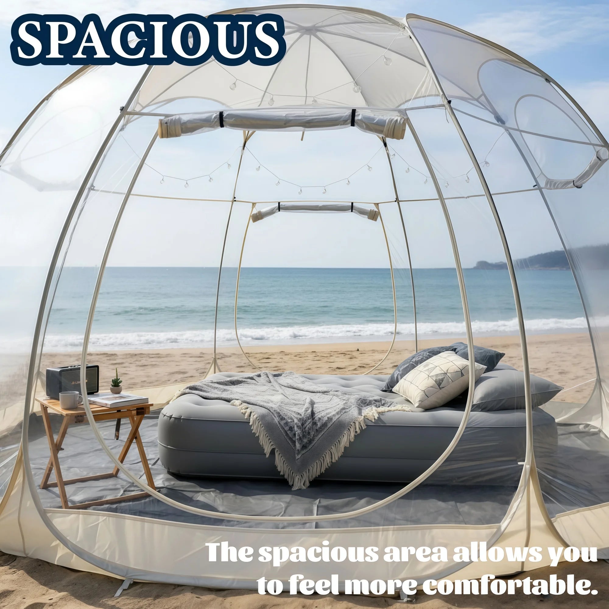 Large Quick-Set Bubble Tent Portable Outdoor Igloo Extreme Cold Resistant Winter Shelter for Camping And Backyard Use