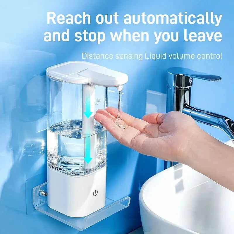 Touchless Soap Dispenser – 550ml USB-C Rechargeable, IPX5, Two-Gear Output