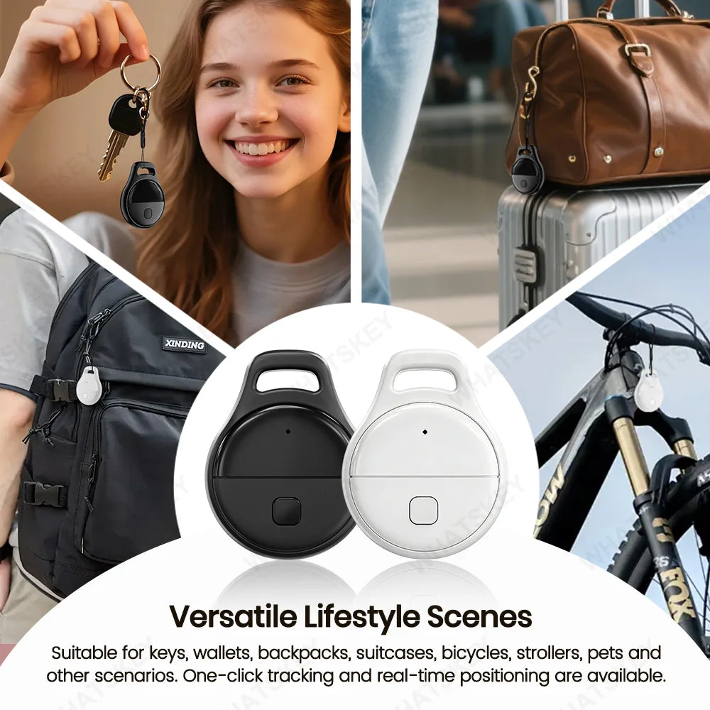 GPS Bluetooth Anti-Lost Tracker – Works with Apple Find My App, IP67 Waterproof Smart Tag for Keys, Wallet, Luggage & Bag, iOS iPhone/iPad
