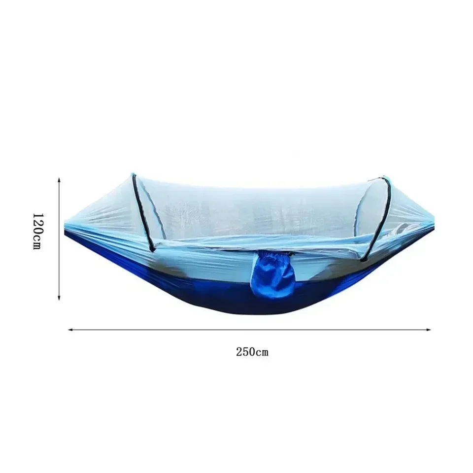 Outdoor Camping Hammock with Mosquito Net – Portable Hanging Bed for Camping, Hiking & Backyard