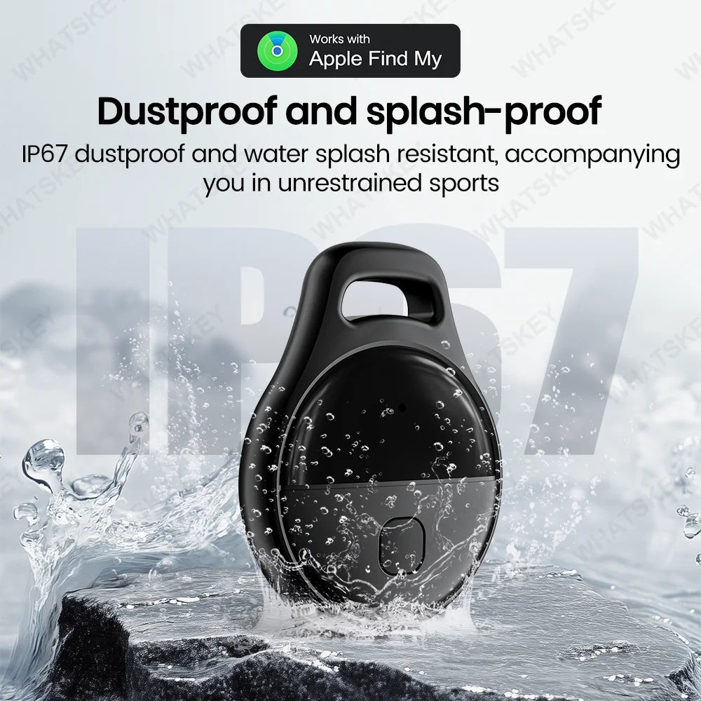 GPS Bluetooth Anti-Lost Tracker – Works with Apple Find My App, IP67 Waterproof Smart Tag for Keys, Wallet, Luggage & Bag, iOS iPhone/iPad