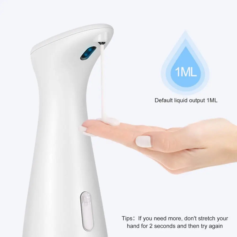 Touchless Soap Dispenser – 200ml Auto Sensor, IPX6 Waterproof, Battery Powered