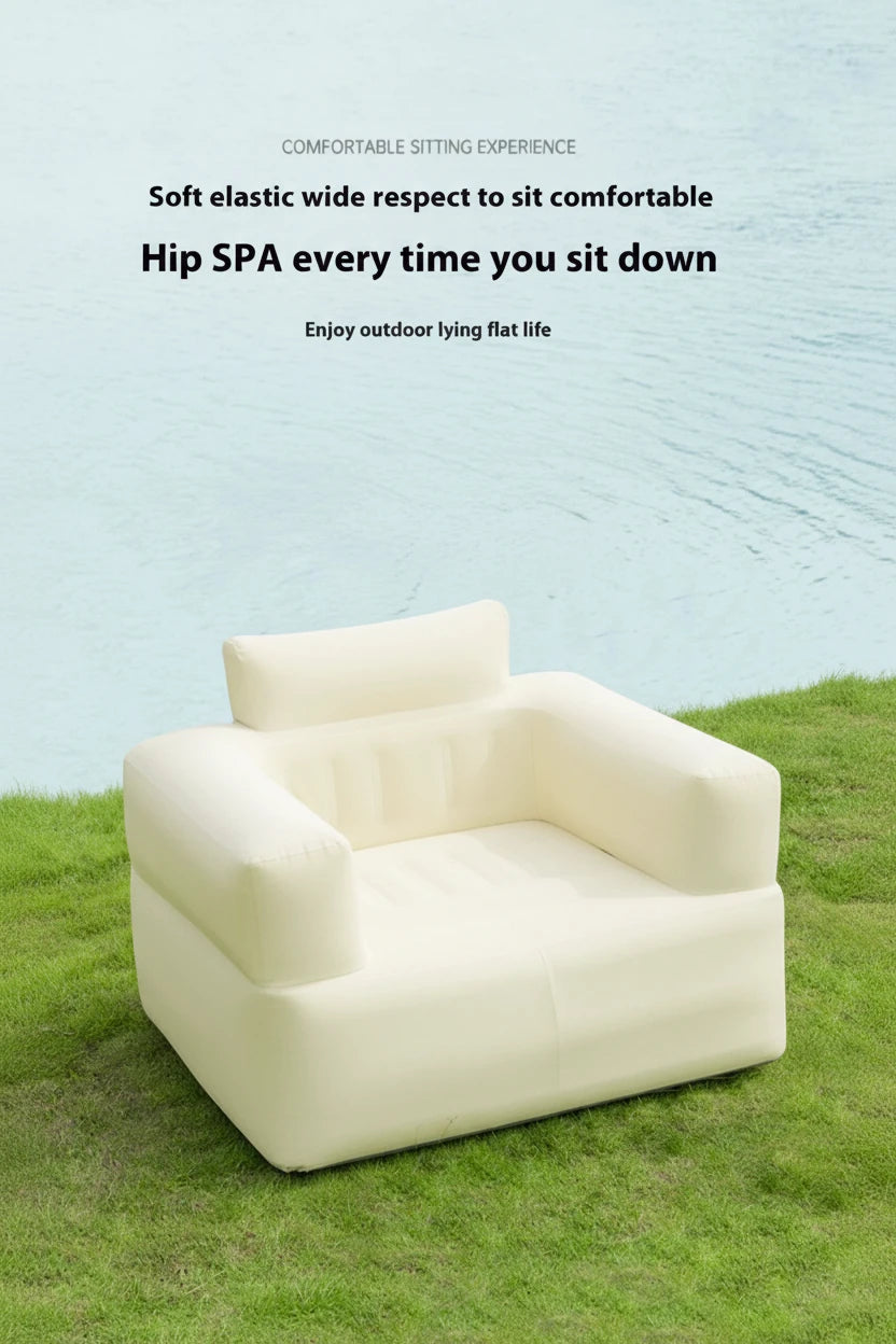 Lohas Camping Inflatable Air Sofa – Portable Waterproof Lazy Sofa for Camping, Picnic & Outdoor Relaxation