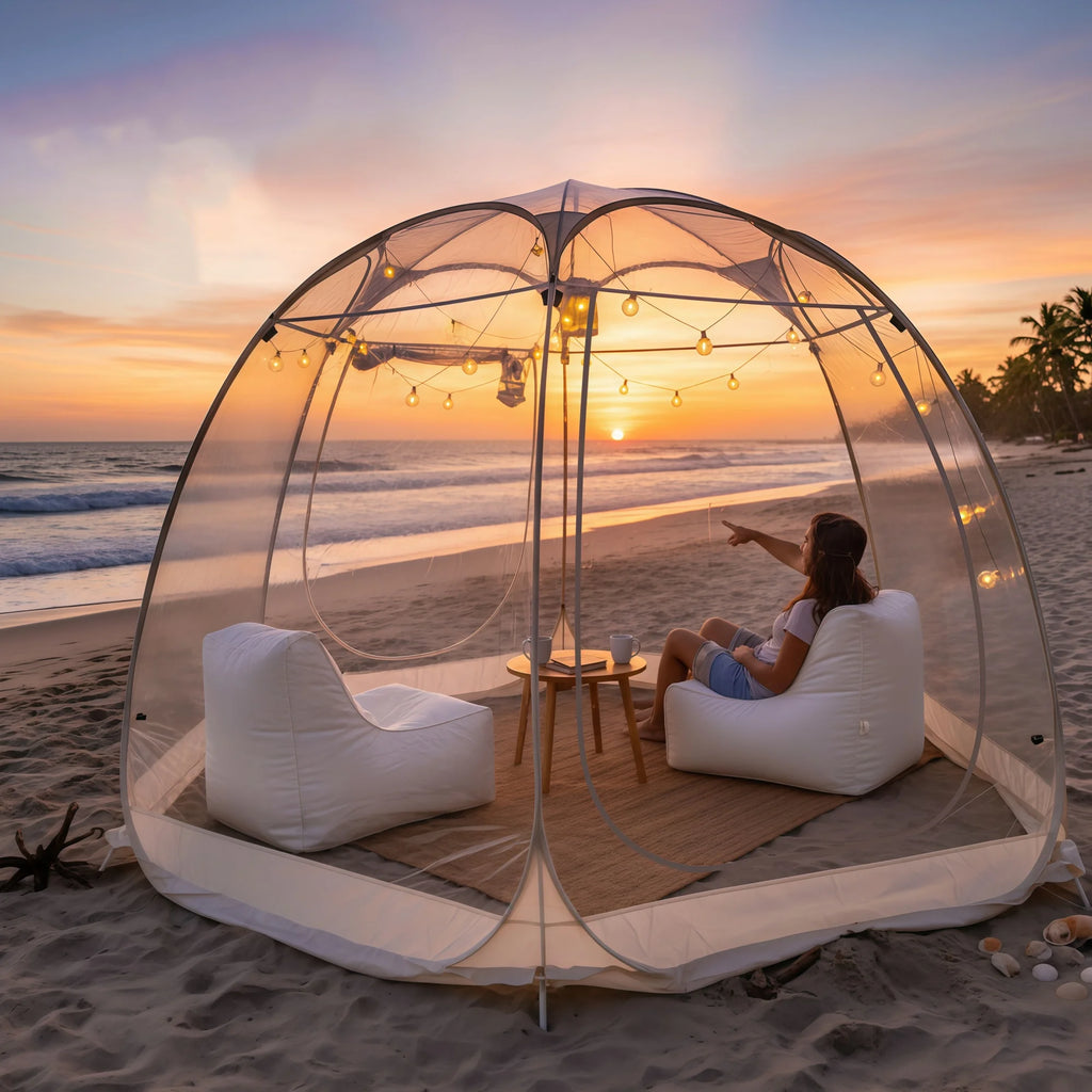 Large Quick-Set Bubble Tent Portable Outdoor Igloo Extreme Cold Resistant Winter Shelter for Camping And Backyard Use