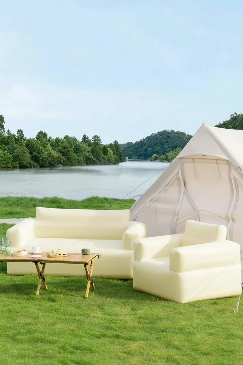 Lohas Camping Inflatable Air Sofa – Portable Waterproof Lazy Sofa for Camping, Picnic & Outdoor Relaxation