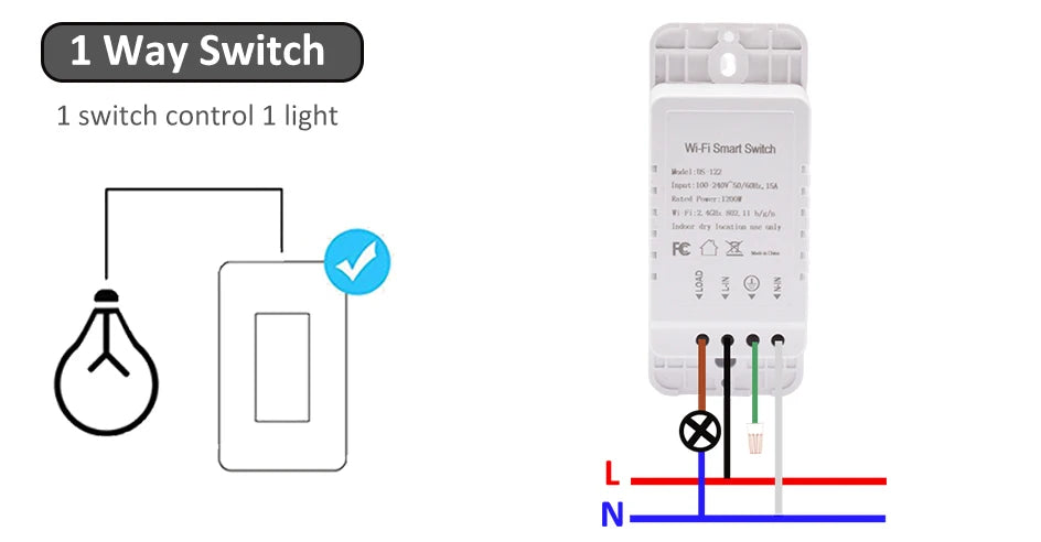 Tuya Zigbee Smart Wall Switch – 1/2/3/4 Gang, Alexa & Google, US Standard