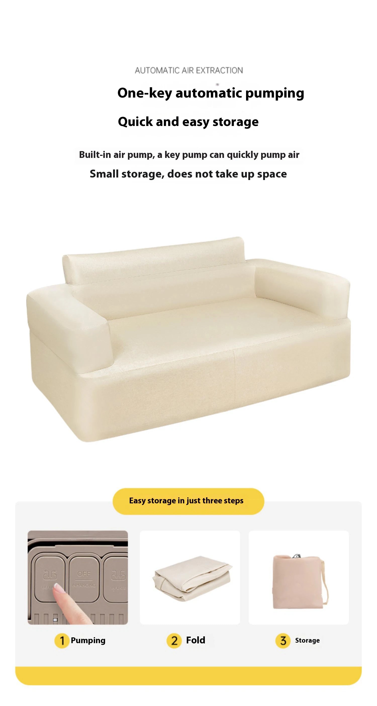 Lohas Camping Inflatable Air Sofa – Portable Waterproof Lazy Sofa for Camping, Picnic & Outdoor Relaxation