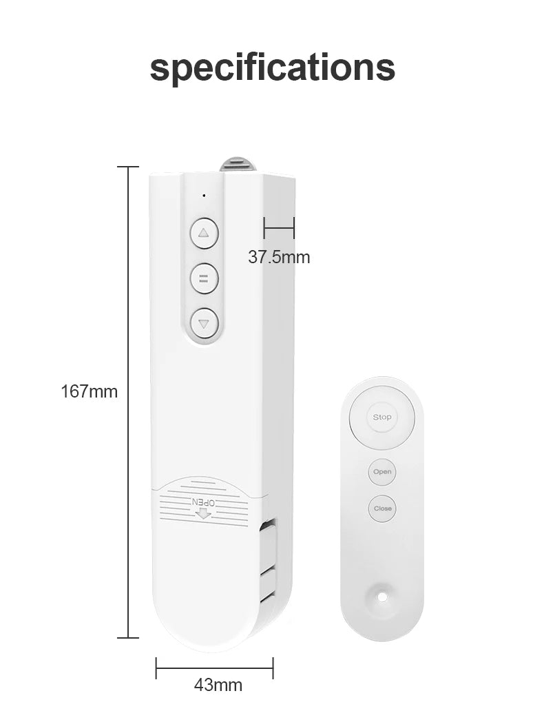 Zigbee Smart Blind Motor – Alexa & Google Home, Remote Control