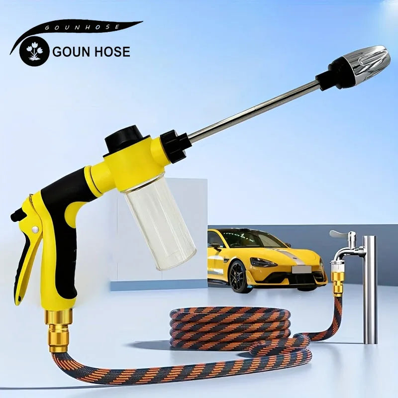 High Pressure Garden Water Gun Sprayer – Variable Flow Control ABS Nozzle for Garden Watering, Car Washing & Hose Cleaning, 2 Sets Available