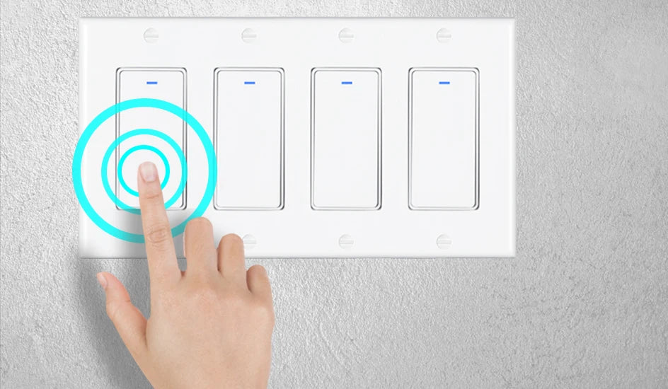 Tuya Zigbee Smart Wall Switch – 1/2/3/4 Gang, Alexa & Google, US Standard