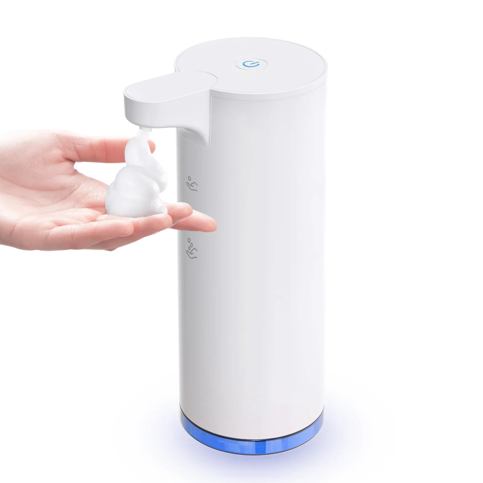 Automatic Soap Dispenser with LED Light – Touchless Stainless Steel Sensor Pump