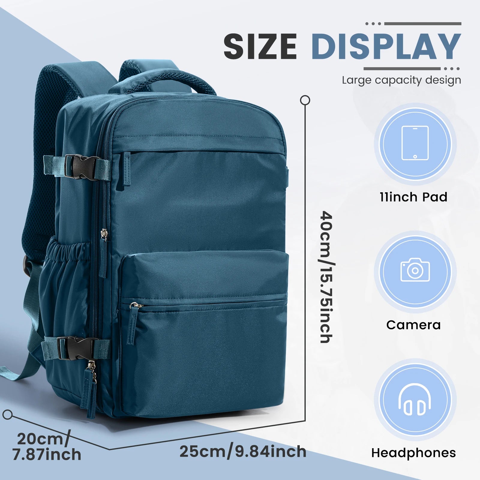 Air Vacuum Compression Backpack – Cabin-Approved Carry-On, Laptop Bag with Vacuum Clothing Storage (20–35L)
