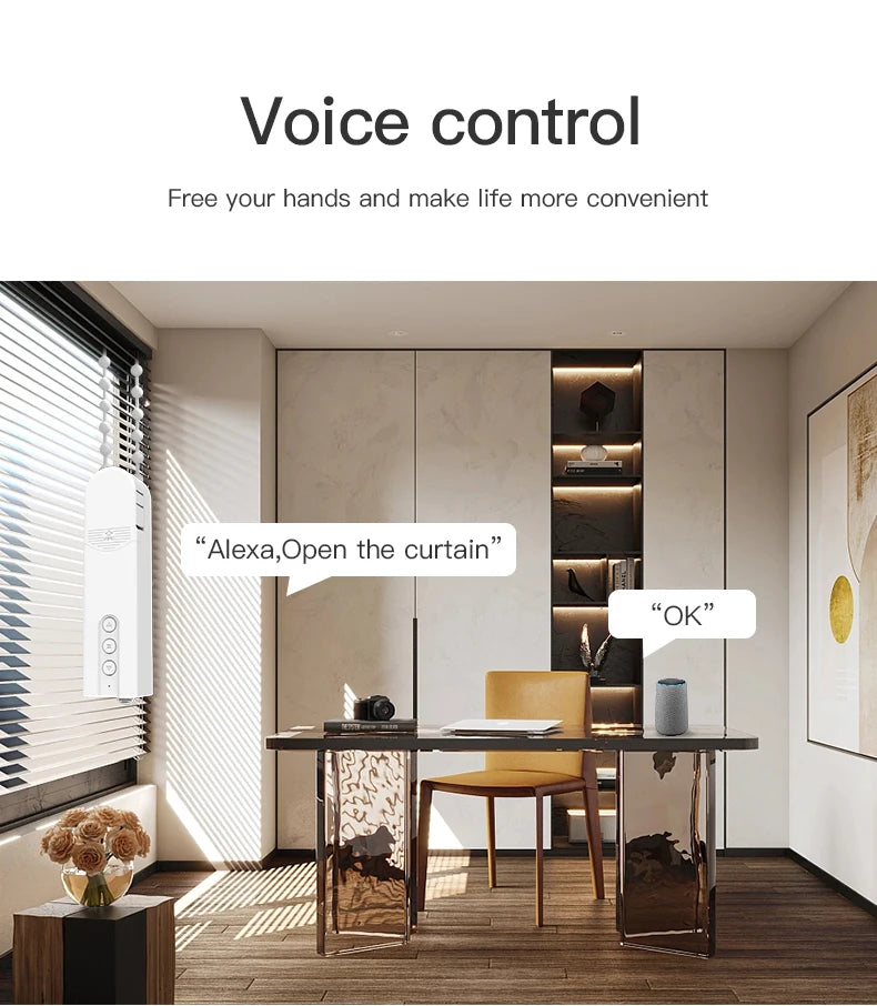 Zigbee Smart Blind Motor – Alexa & Google Home, Remote Control