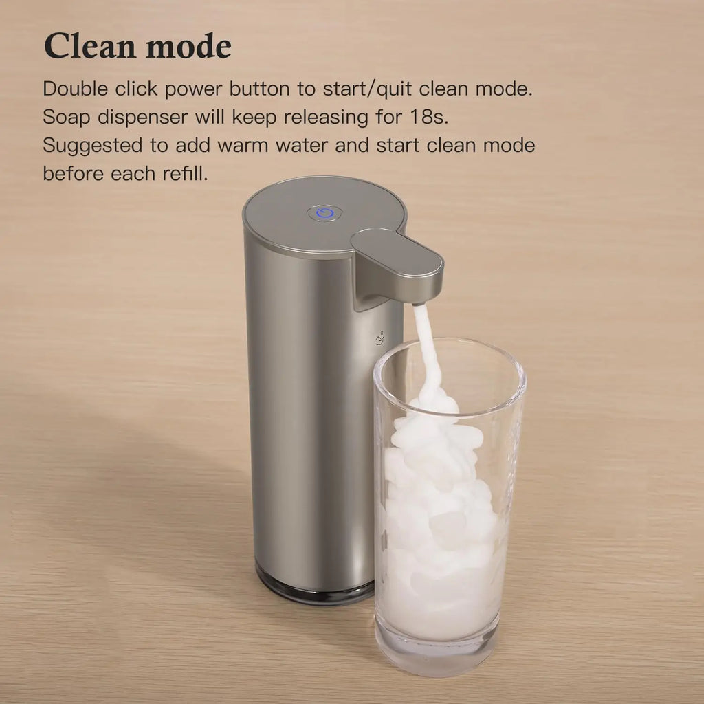 Automatic Soap Dispenser with LED Light – Touchless Stainless Steel Sensor Pump