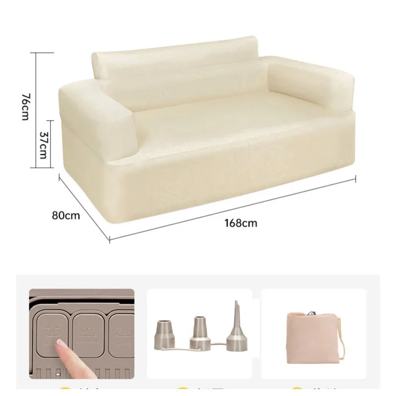 Lohas Camping Inflatable Air Sofa – Portable Waterproof Lazy Sofa for Camping, Picnic & Outdoor Relaxation