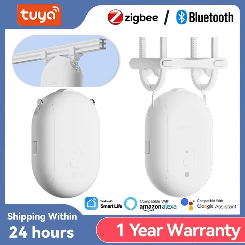 Tuya Smart Curtain Motor – Bluetooth & Zigbee, Siri, Alexa & Google